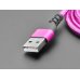 Adafruit 5153 Pink and Purple Woven USB A to USB C Cable - 1 meter long