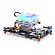 52Pi Low-profile ICE-Tower CPU RGB LED Light Cooling Fan Radiator for OrangePi 5/5B