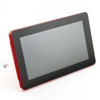 Pimoroni Pibow Frame for Raspberry Pi Touch Display 2 – Noir Black / Coupé Red