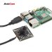 Arducam B0322 2MP Global Shutter USB Camera Board for Computer, 50fps OV2311 Monochrome UVC Webcam Module with Low Distortion M12 Lens Without Microphones