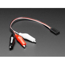 Adafruit 5514 Shrouded Servo to Alligator Clip Cable - 17cm long