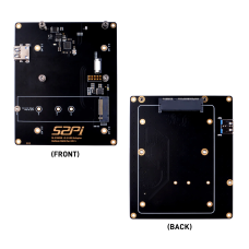 52Pi M.2 NVME +2.5 USB Adapter Bottom NUO8 for Raspberry Pi 5,Support M.2 NVMe SSDs 2230/2242/2260/2280