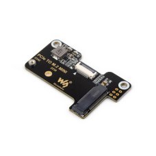 Waveshare 27580 PCIe To M.2 Mini Adapter for Raspberry Pi 5, Supports NVMe Protocol M.2 Solid State Drive, High-speed Reading/Writing, Raspberry Pi 5 NVMe HAT