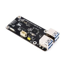 Waveshare 27834 PCIe To 4-Ch USB3.2 Gen1 Board (C) For Raspberry Pi 5, Up To 5Gbps Transmission Speed, Driver-Free, Plug And Play, Raspberry Pi 5 PCIe Adapter